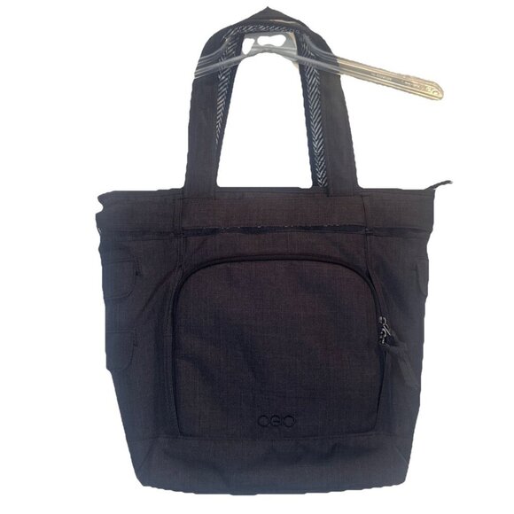 OGIO Cintas Women's Melrose Tote Laptop Bag Storm Gray Large Buttons Pockets - Picture 4 of 16